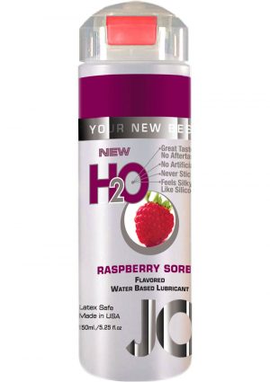 Jo H2O Flavored Water Based Lubricant Raspberry Sorbet 4 Ounce