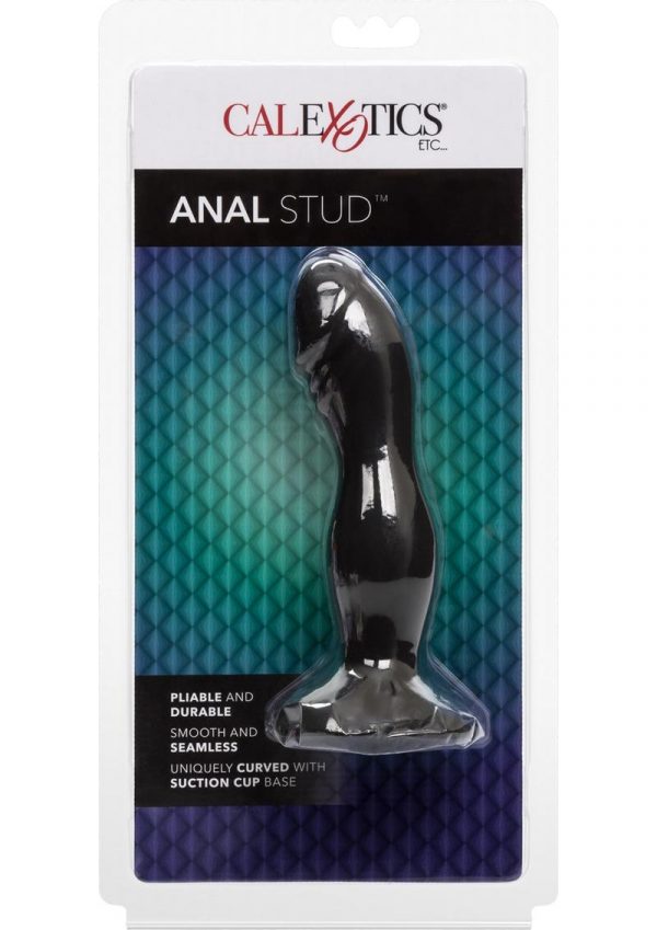 Anal Stud Silicone Probe Black 5.5 Inch