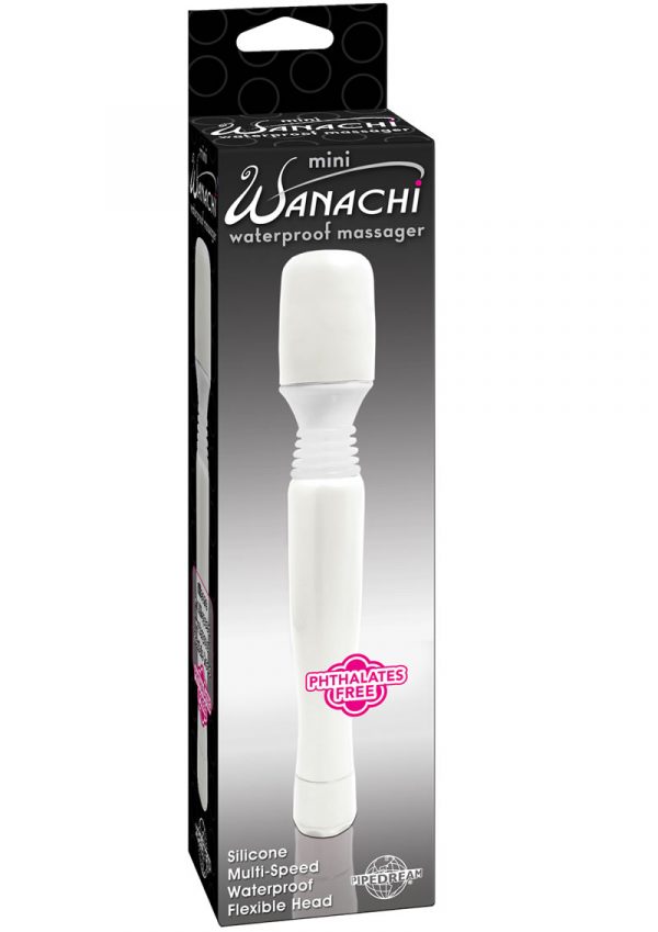 Mini Wanachi Silicone Massager Waterproof 8.25 Inch White