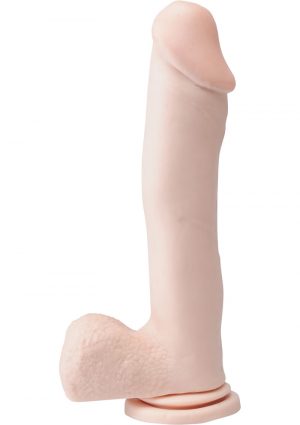 Basix Rubber Works 12 Inch Dong With Suction Cup Flesh