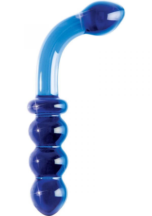 Icicles No 31 Double Side Glass Anal Probe 9.5 Inch Blue