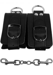 Strapped Plush Restraints Black