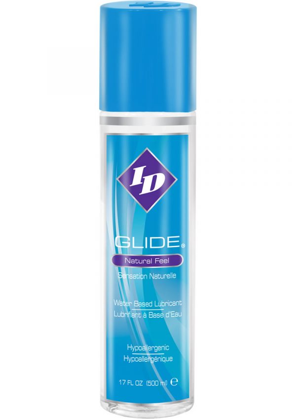 ID Glide Natural Feel Water Based Lubricant Pump 17 Ounces