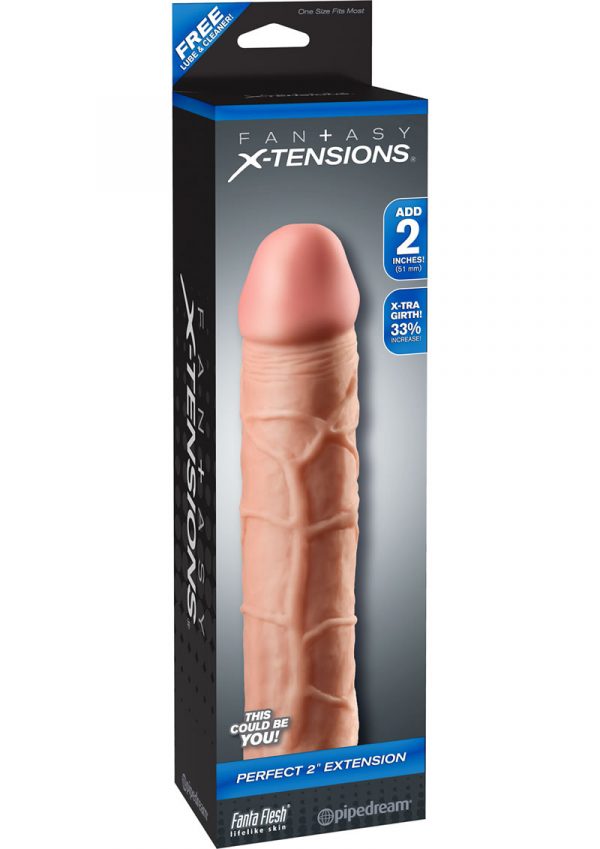 Fantasy Xtensions Perfect 2 Inch Extension Sleeve Flesh 8 Inch