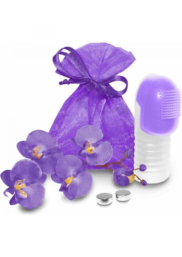 Fuzu Fingertip Massager Silicone Waterproof Neon Purple