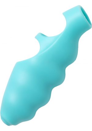 Frisky Ripples Finger Bang`her Vibe Silicone Teal