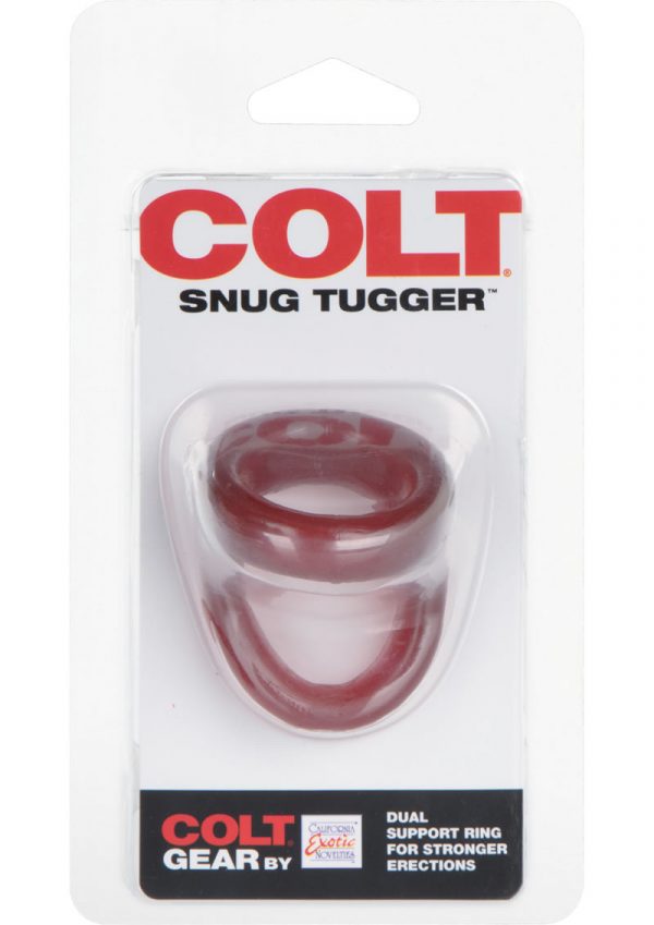 Colt Snug Tugger Dual Support Cock Ring Red