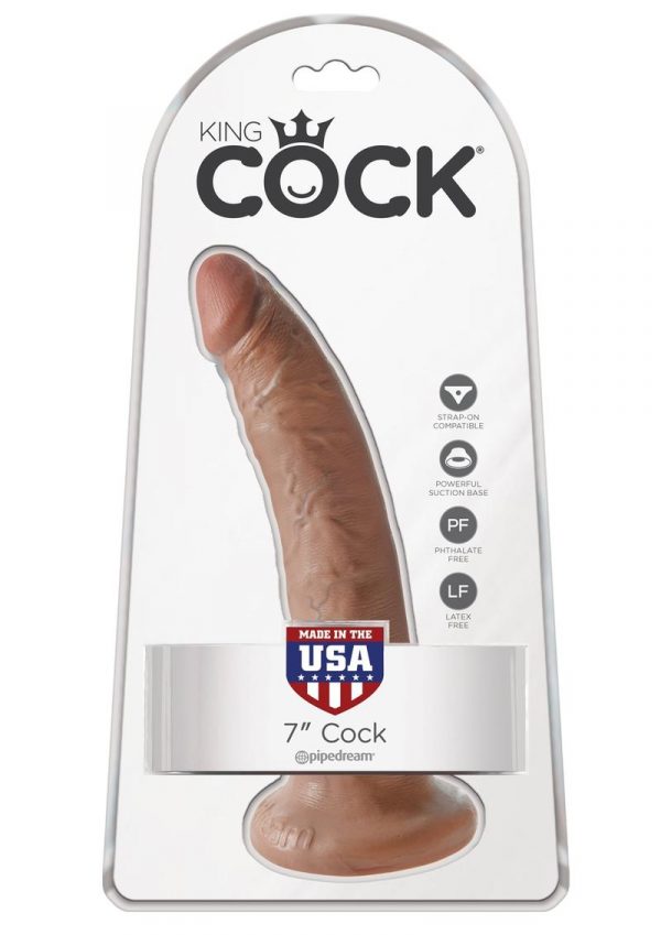 King Cock Realistic Dildo Tan 7 Inch