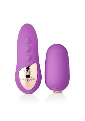 Petite Egg 15 Function USB Rechargeable Wireless Remote Control Silicone Waterproof Purple