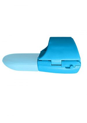 Fuzu Silicone Fingertip Massager With Textured Tips Blue