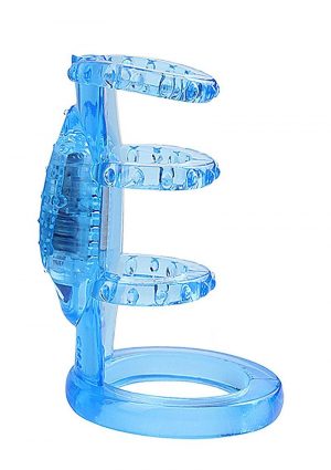 Doctor Love`s Zinger Vibrating Cock Cage Blue