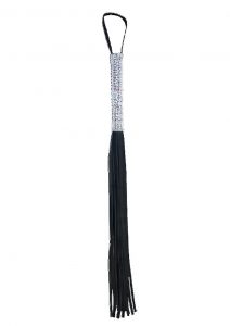 Sex And Mischief Sparkle Flogger Black 31 Inch