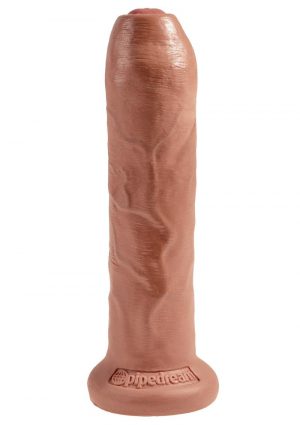 King Cock Uncut Cock Dildo 7 Inch Tan