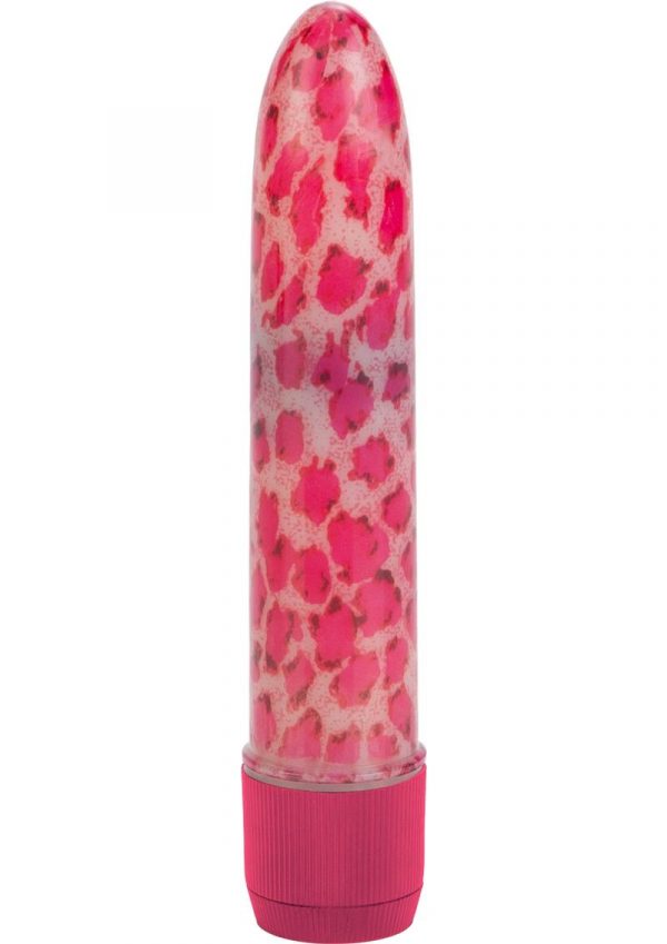 HOUSTONS PINK LEOPARD MASSAGER 4.5 INCH PINK