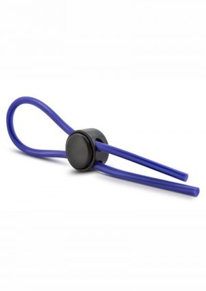 Stay Hard Silicone Loop Cock Ring Blue Adjustable