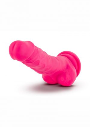 Neo Dual Density Realistic Cock With Balls Pink 7.5 Inch