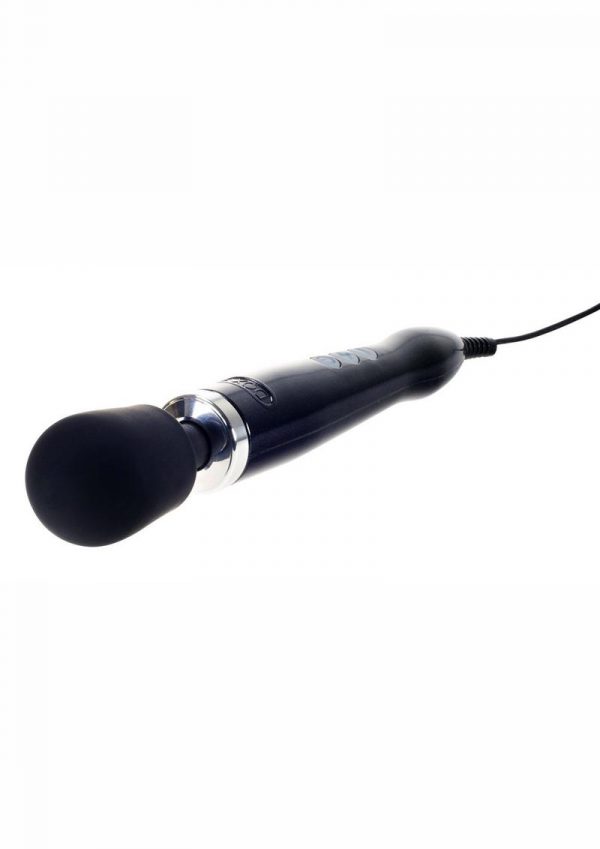 DOXY Die Cast Plug-In Vibrating Wand Body Massager Metal Black