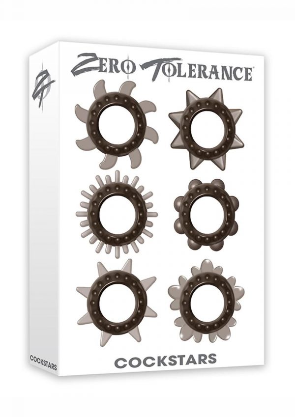 Zero Tolerance Cockstars Waterproof Smoke 6 Assorted Shapes Per Pack