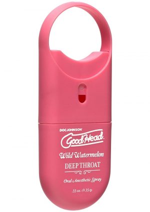 Goodhead Deep Throat To Go Oral Anesthetic Spray Wild Watermelon .33 Ounce