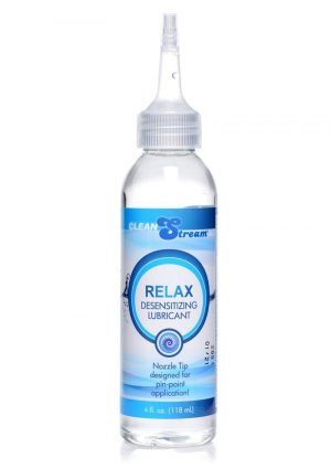 Clean Stream Relax Desensitizing Anal Lubricant With Nozzle Tip 4 Ounces