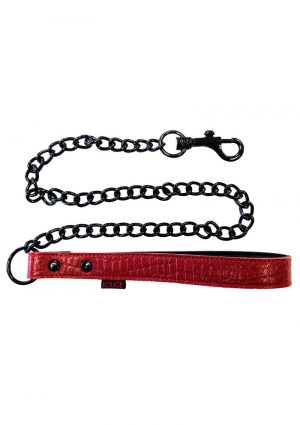 Rouge Anaconda Lead With Metal Chain Bondage Burg/Black