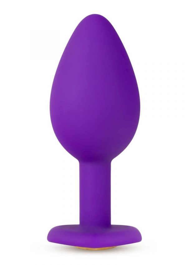 Temptasia Bling Silicone Anal Plug Small Purple 3 Inch