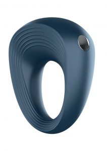 Satisryer Rings 2 Silicone Magnetic Recharge USB Couples Cockring Waterproof Blue