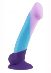 Avant D16 Purple Haze Platinum Cured Silicone Dildo Multi-Color 6.5 Inches