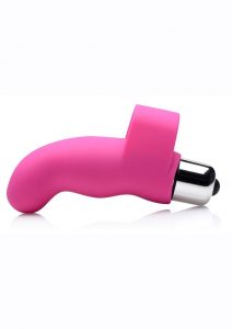 Gossip G-Thrill Silicone Finger Vibe with Full Size Bullet - Pink