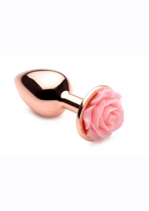 Booty Sparks Aluminum Anal Plug - Small - Pink/Rose Gold