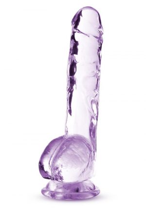 Naturally Yours Crystalline Dildo 8in - Amethyst