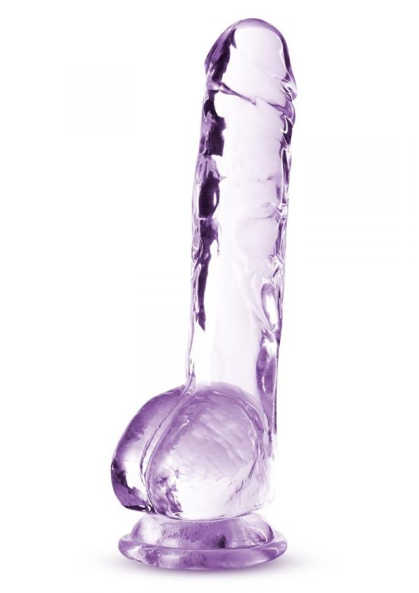 Naturally Yours Crystalline Dildo 8in - Amethyst