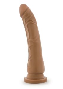 Dr. Skin Dr. Noah Silicone Dildo with Balls and Suction Cup 8in - Mocha