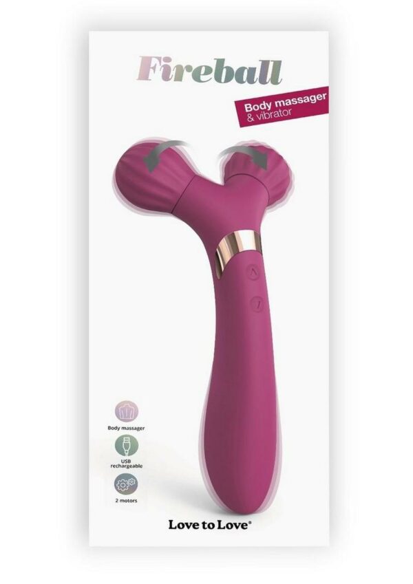 Fireball Rechargeable Silicone Vibrator - Plum Star