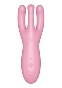 Satisfyer Threesome 4 Rechargeable Silicone Vibrator - Pink