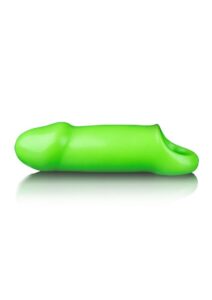 Ouch! Smooth Thick Stretchy Penis Sleeve Glow in the Dark - Green