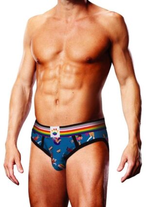 Prowler Spring/Summer 2023 Pixel Art Gay Pride Collection Brief - Medium - Blue/Multicolor