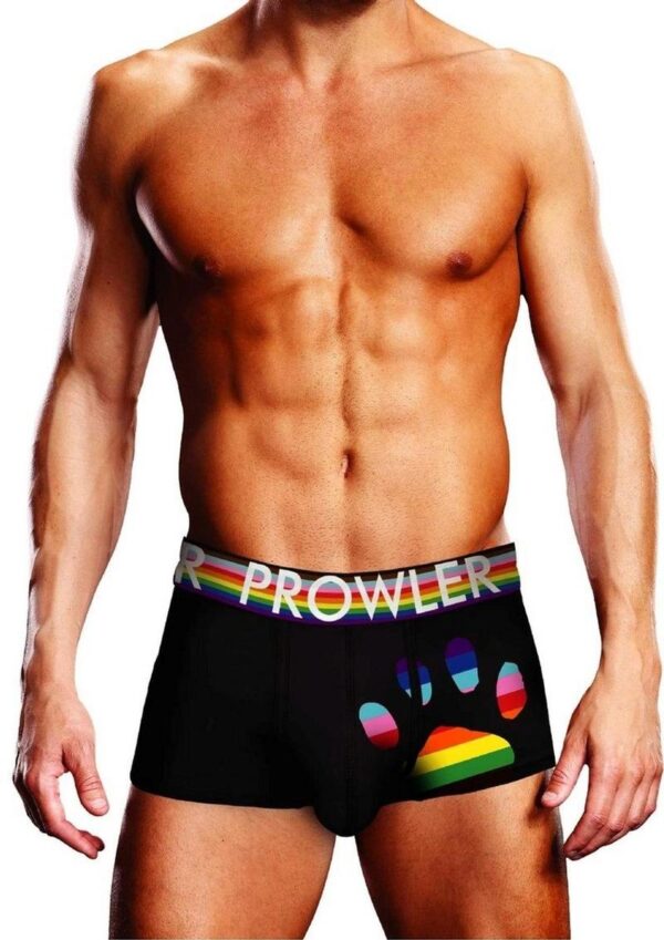 Prowler Black Oversized Paw Trunk - Large - Black/Rainbow