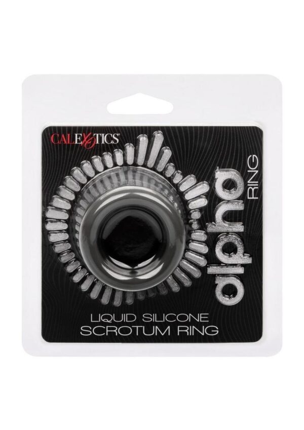 Alpha Liquid Silicone Scrotum Ring - Gray