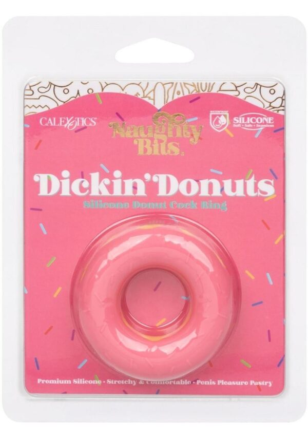 Naughty Bits Dickin` Donuts Silicone Donut Cock Ring - Pink